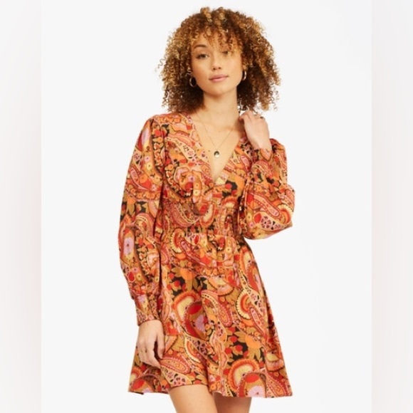 Billabong Dresses & Skirts - Billabong Women’s Perfect Paisley Mini Dress
Brand: Billabong